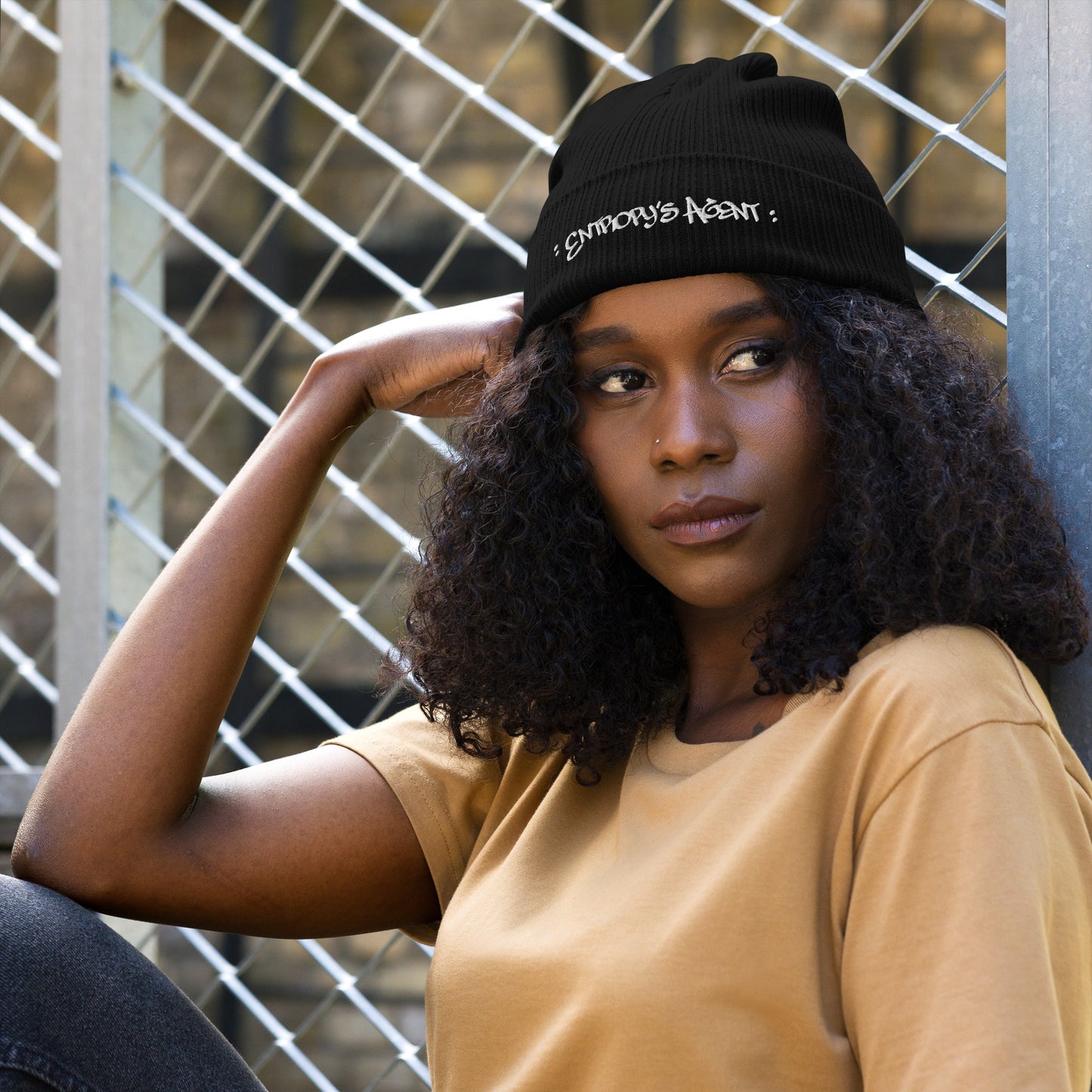 Entropy's Agent | Organic Ribbed Beanie