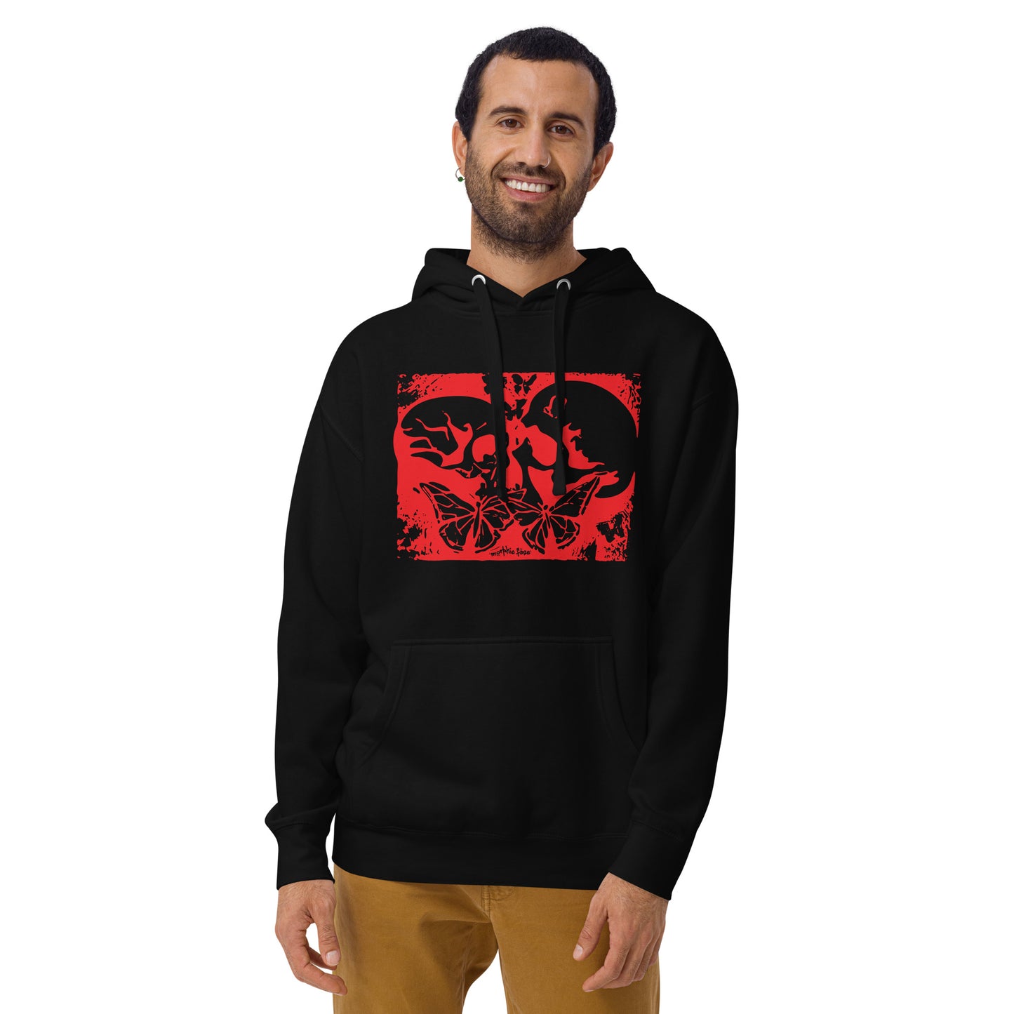 Morphic Faze | Skull and Butterfly Unisex Hoodie | Hooded Sweatshirt for Men and Women