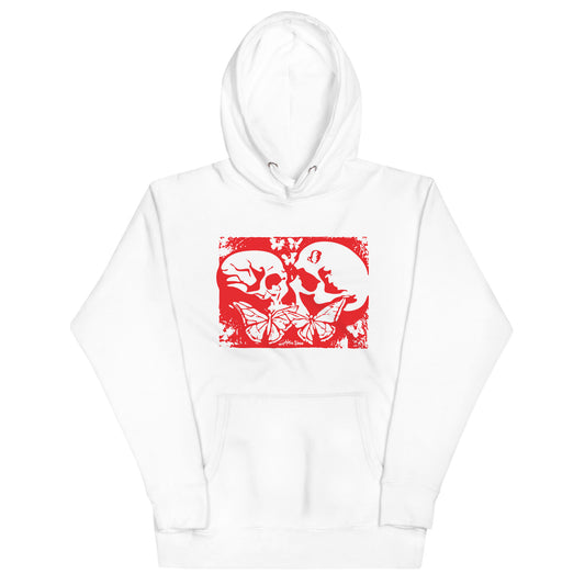 Morphic Faze | Skull and Butterfly Unisex Hoodie | Hooded Sweatshirt for Men and Women