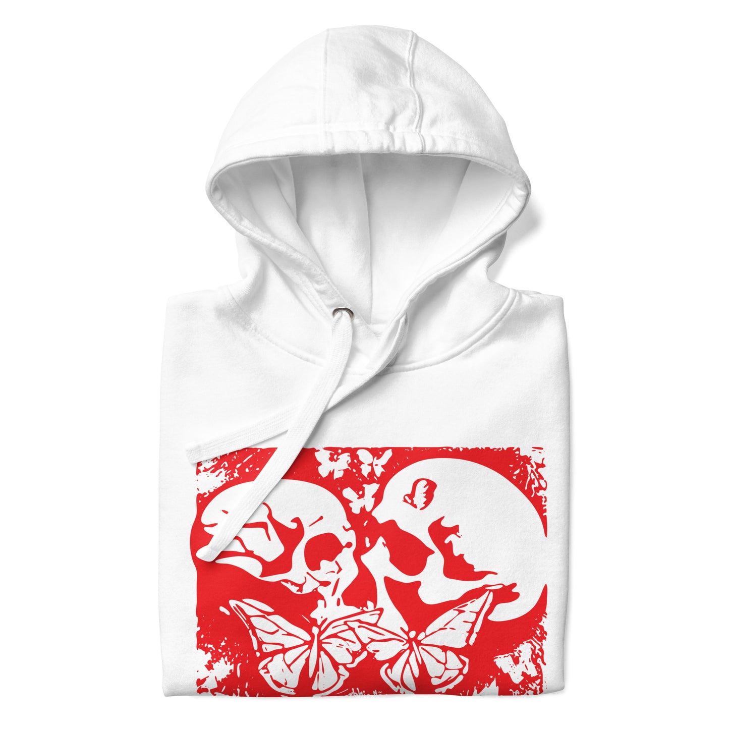 Morphic Faze | Skull and Butterfly Unisex Hoodie | Hooded Sweatshirt for Men and Women