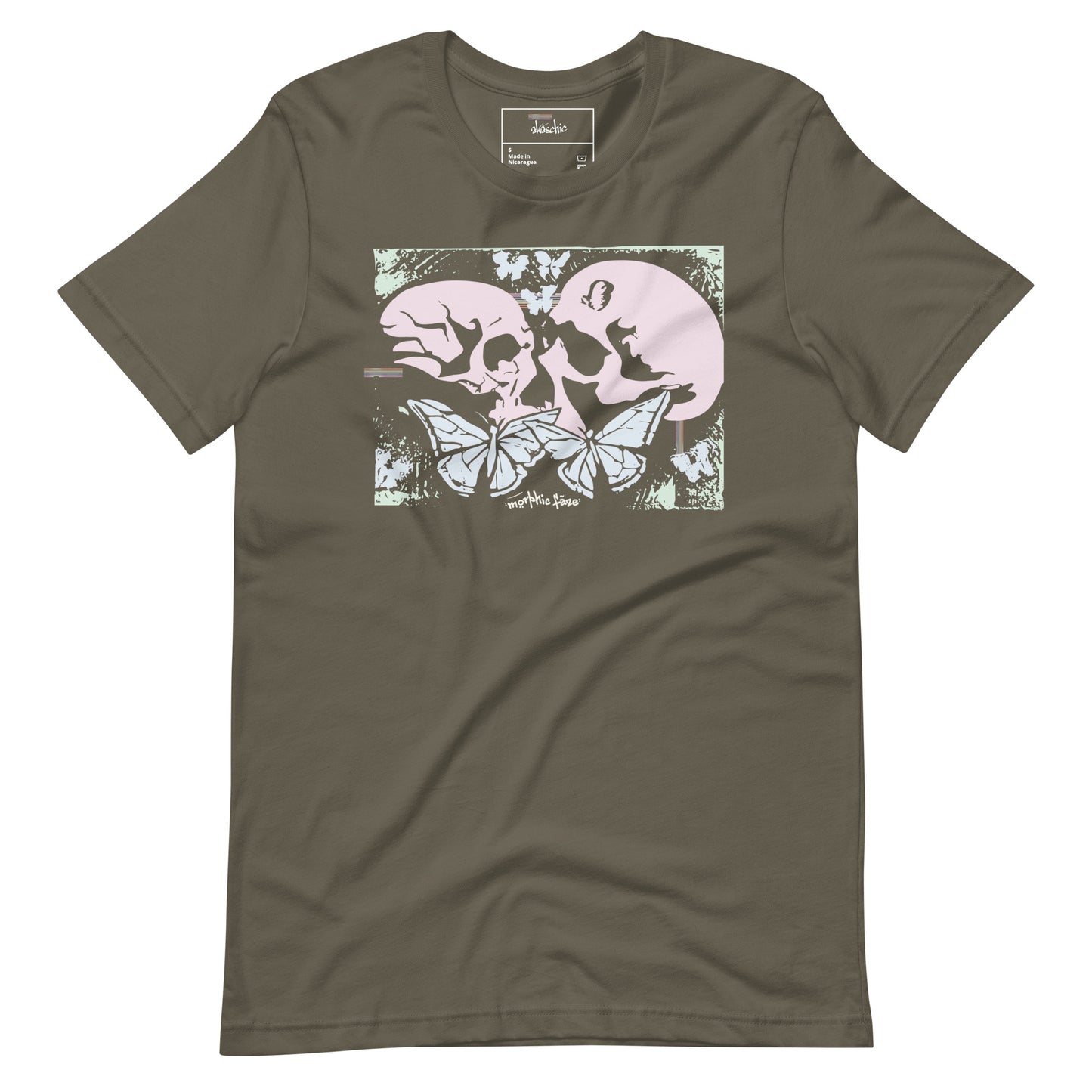 Morphic Faze | Skull and Butterfly Unisex t-shirt for Men and Women