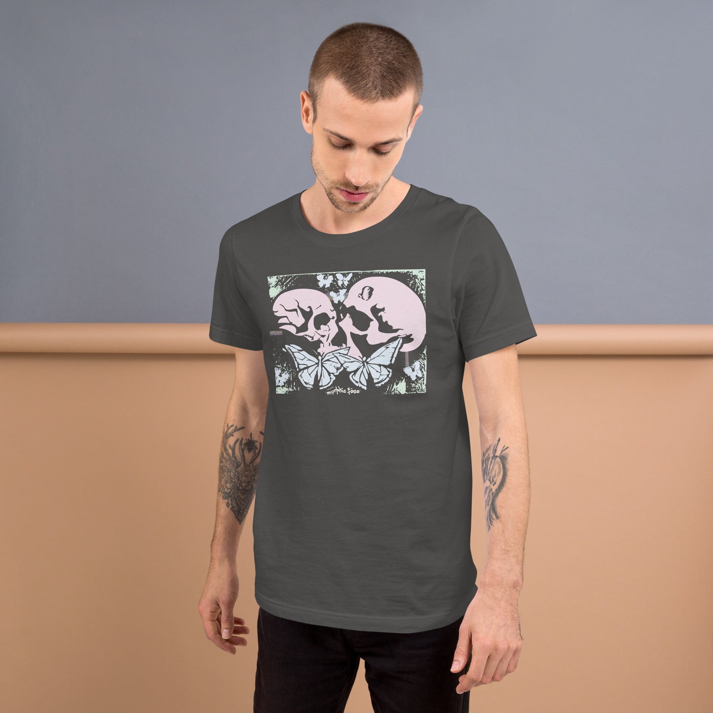 Morphic Faze | Skull and Butterfly Unisex t-shirt for Men and Women
