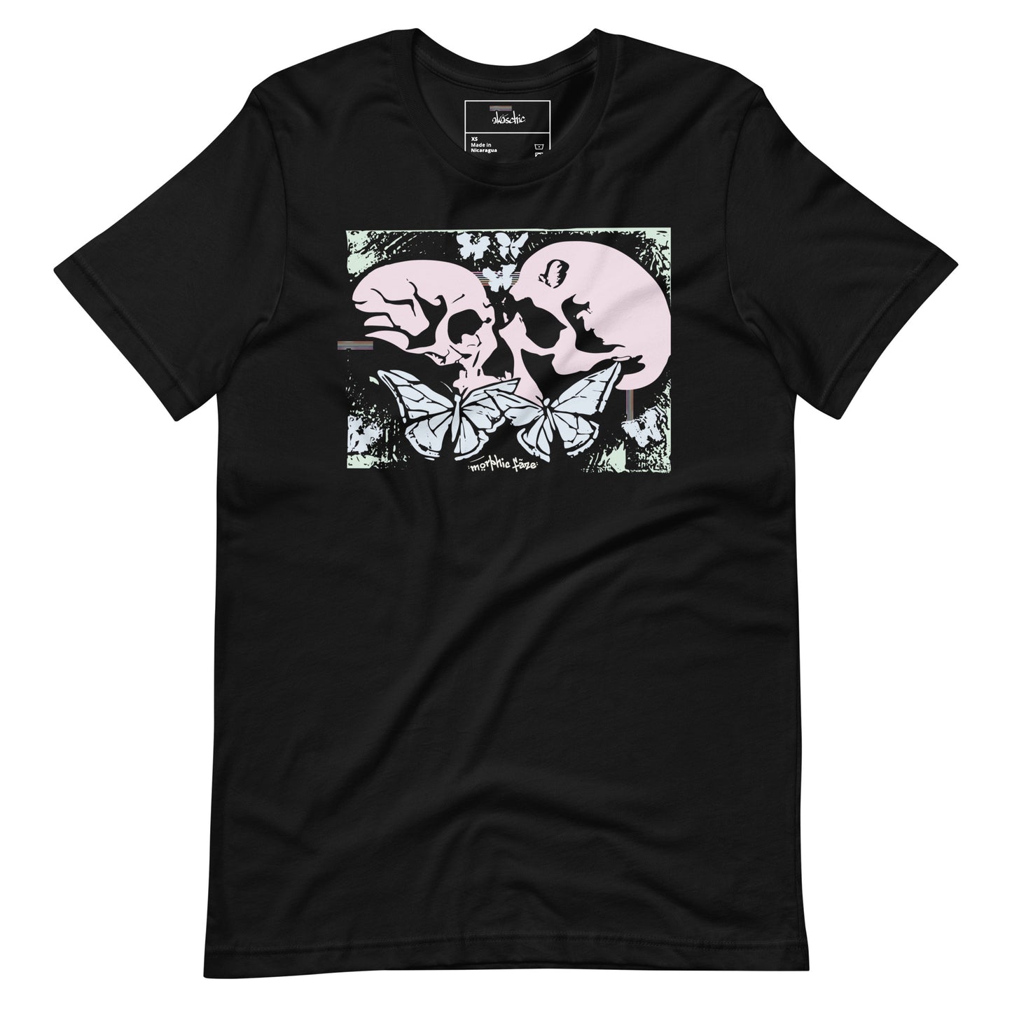 Morphic Faze | Skull and Butterfly Unisex t-shirt for Men and Women