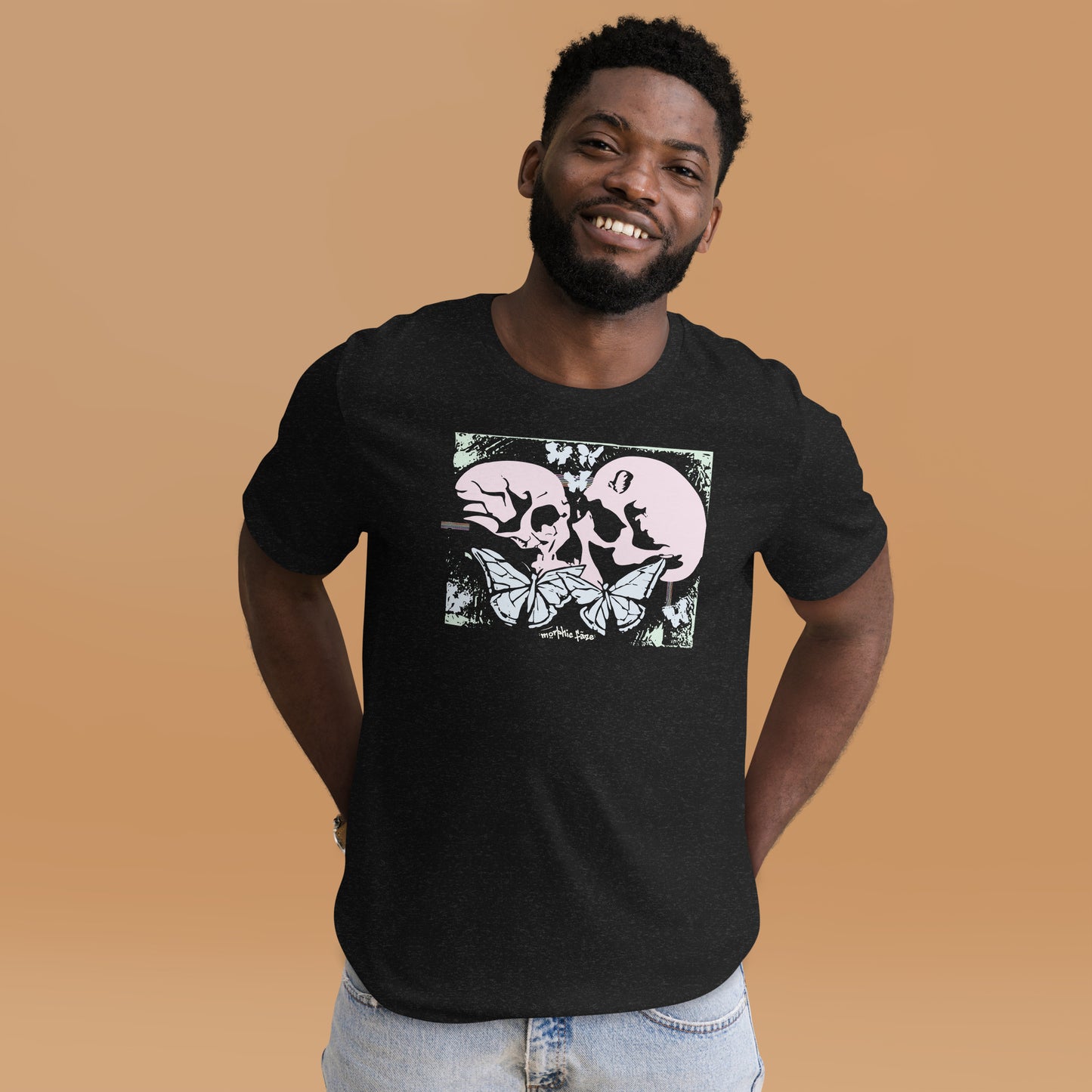 Morphic Faze | Skull and Butterfly Unisex t-shirt for Men and Women